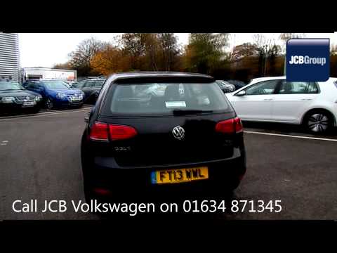 2013 Volkswagen Golf SE 1.6l Deep Black Metallic FT13WWL for sale at JCB VW Medway