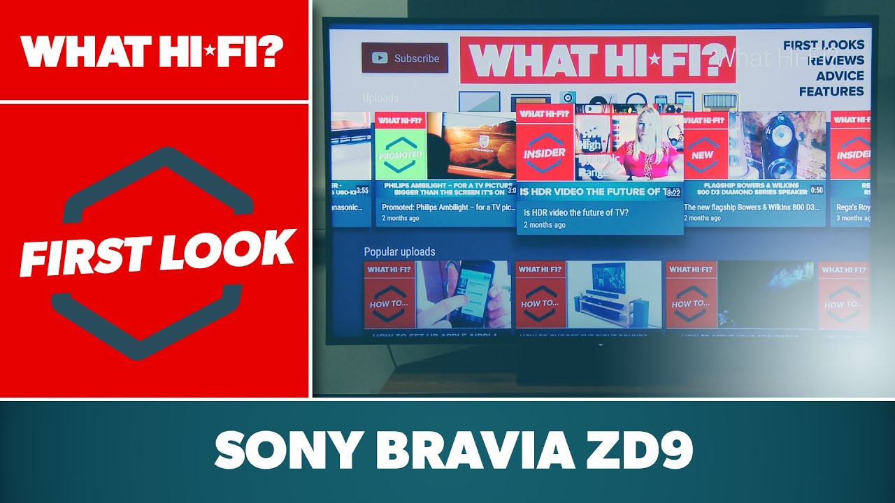 Sony Bravia ZD9 flagship 2016 4K TV â€“ unboxing & first look - YouTube