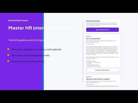 AI Interview Coach video thumbnail