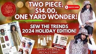 TWO Piece, $14.00, Faux Fur, ONE YARD WONDER! Sewing the Fashion Trends!!