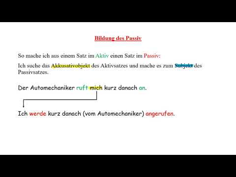 6. und 7. Klasse: Aktiv und Passiv