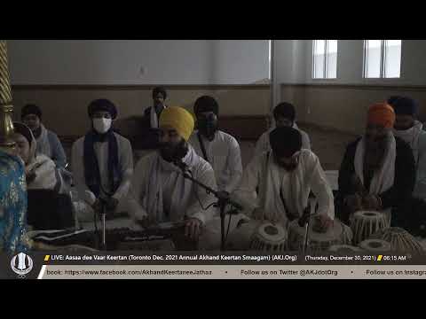 081 Bhai Tekpreet Singh Jee Ottawa Thursday Morning Toronto Dec 2021 Annual Akhand Keertan Smaagam