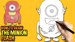 How to draw the Minion Flash - Easy step-by-step drawing lessons for kids