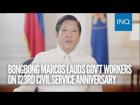 Bongbong Marcos lauds gov’t workers on 123rd Civil Service Anniversary