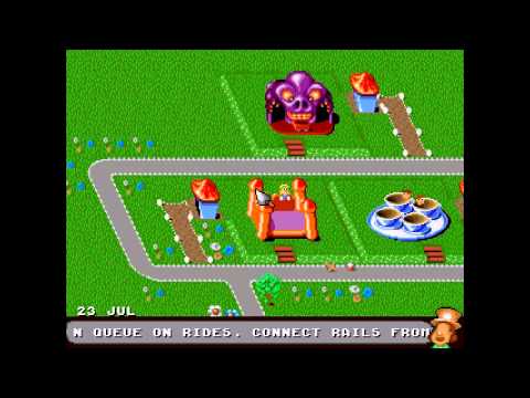 theme park megadrive cheat