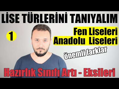 Lise Türleri TANITIM SERİSİ 1.bölüm | Fen-Anadolu Liseleri | Duymadığınız Detaylar