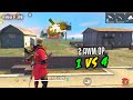 Solo Vs Squad 20 Kill OverPower Gameplay With Money Heist Dress Garena Free Fire