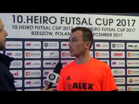 Heiro Futsal Cup 2017: Dariusz Gwiżdż (Alex Zakliczyn) po meczu z Engerau Boys (grupa D)