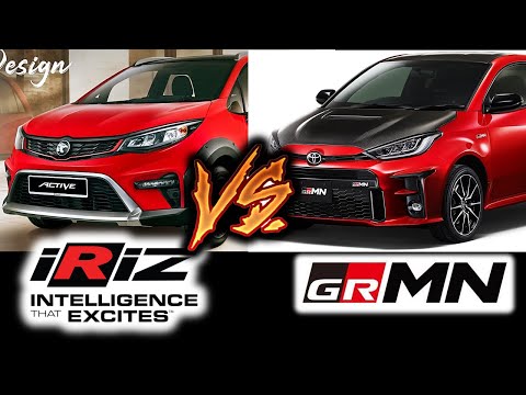 Proton Iriz Active 2022 VS Yaris GRMN 2022