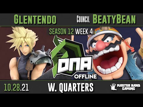 DNA S12:W4 - Council | BeatyBean (Wario) Vs. Glentendo (Cloud) - W Quarterfinals