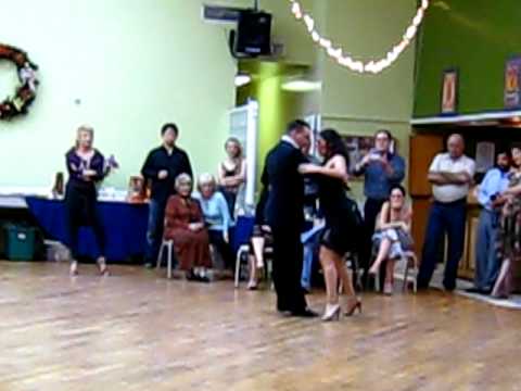  Natalia Hills  and  Gabriel Missé  are  dancing  to  the  tango  "  Mandria  "