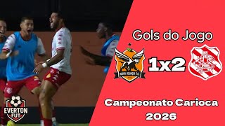 Gols: Nova Iguaçu 1x2 Bangu - Campeonato Carioca 2026