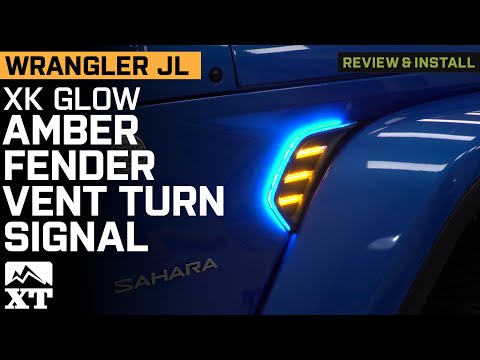 Jeep Wrangler JL XK Glow RGB+Amber Fender Vent Turn Signal Review & Install