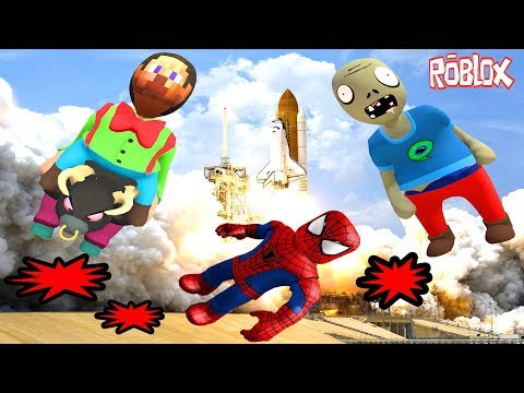 ZOMBİK VE STEVE ÖRÜMCEK ADAM UZAYA ÇIKTI 😱- Roblox