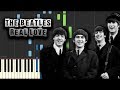 The Beatles (John Lennon) - Real Love - [Piano Tutorial] (Synthesia) (Download MIDI + PDF Scores)