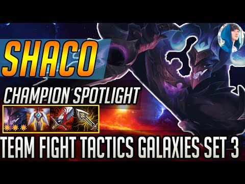 Shaco Champion Spotlight 🤡 | Gameplay - Teamfight Tactics | TFT Galaxies Set 3