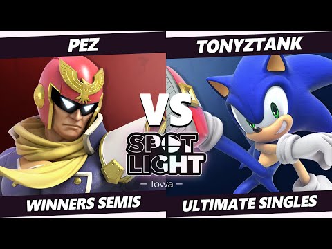 Spotlight: Iowa Winners Semis - TonyZTank (Sonic) Vs. PeZ (Captain Falcon) SSBU Ultimate Tournament