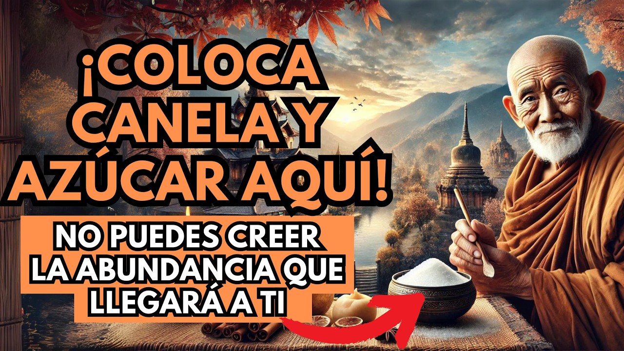¡Pon CANELA y AZÚCAR en Esta Parte del CUERPO y Atrae DINERO RÁPIDO! - Sabiduría Budista/Zen
