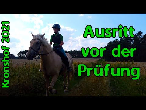 Ausritt vor der Reitprüfung [Kronshof 2021]