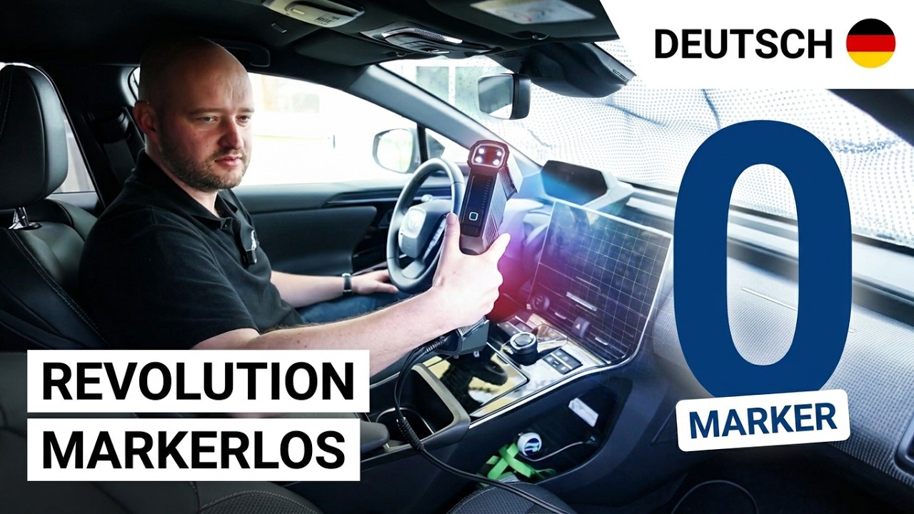 Markerloser 3D Scan eines Auto Innenraums