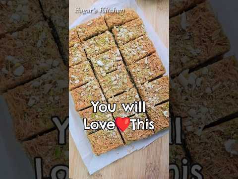 New Sweet Recipe Kunafa Pista Barfi