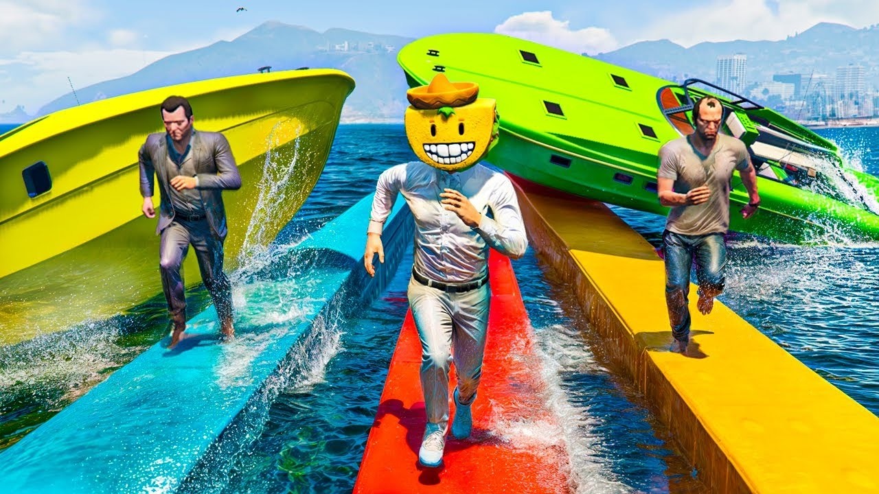 CORRE O TE ATROPELLO EN BARCO!! NO ENTIENDO NADA!! - GTA 5 ONLINE