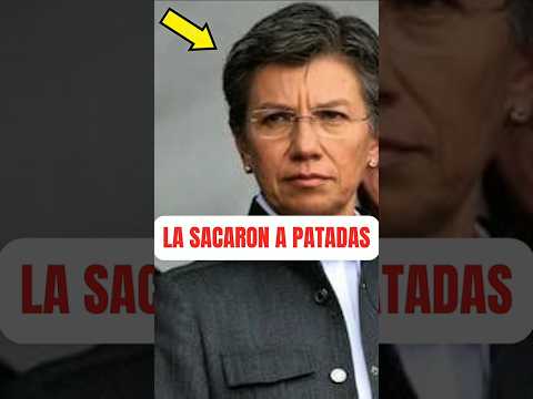A Claudia López la Sacaron a Patadas #noticiascolombia #claudialópez