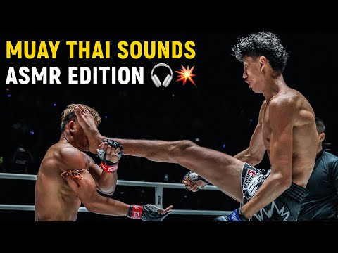 The Sounds of BATTLE | Muay Thai Highlights | ASMR Edition 🔉