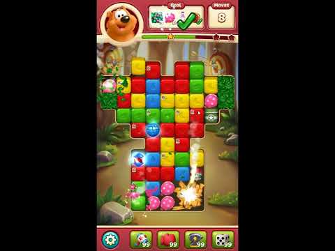 Toon Blast Level 7677 - NO BOOSTERS 🐻🐺🐱 | SKILLGAMING ✔️