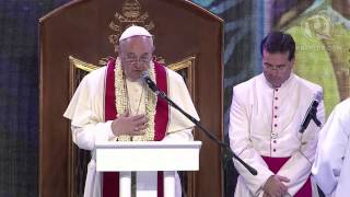 Pope Francis' speech to families at MOA