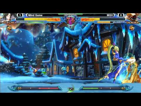 Blazblue: Chrono Phantasma @ TGITSB #1 - Mind Game (Litchi) vs MGV (Taokaka)