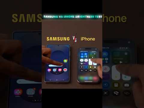 iPhone vs Samsung Full Brightness Comparison 🔥#viral #shorts #trending #techshorts #iphone