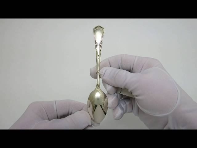 Серебряная ложка чайная 64лт Видеообзор