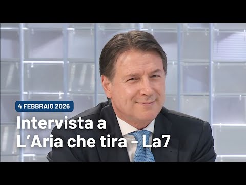 Giuseppe Conte intervistato da David Parenzo a L'Aria che tira | 4/02/2026