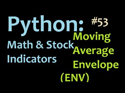 Moving Average Envelope Env Python Matplotlib Finance And Math Tutorials