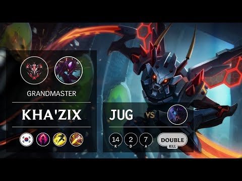 Kha'Zix Jungle vs Rek'Sai - KR Grandmaster Patch 9.10