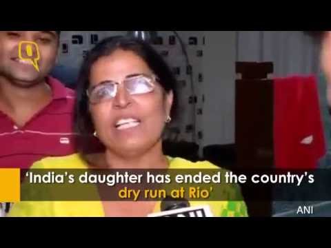 The Quint: Sakshi Malik's Family Celebrate The Historic Medal