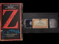Closing To Z 1980 VHS