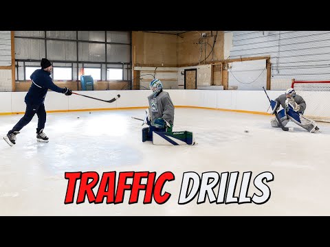 Hockey Goalie Partner Training Session