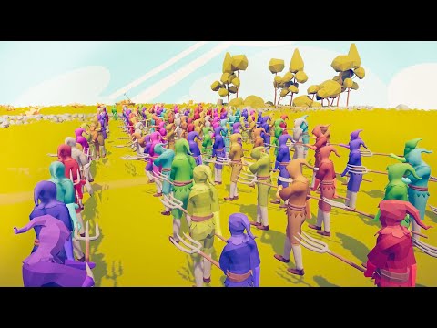 100 Farmer Battle Royale | TOTALLY ACCURATE BATTLE SIMULATOR | TABS