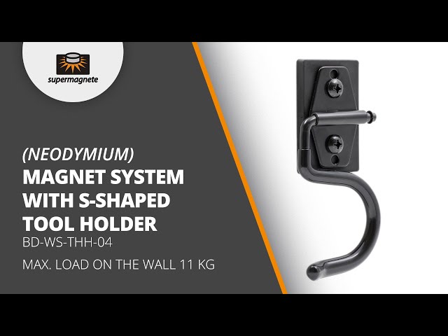 Video teaser for Magnetic S-Hook Tool Holder – Convenient Storage Without Drilling!