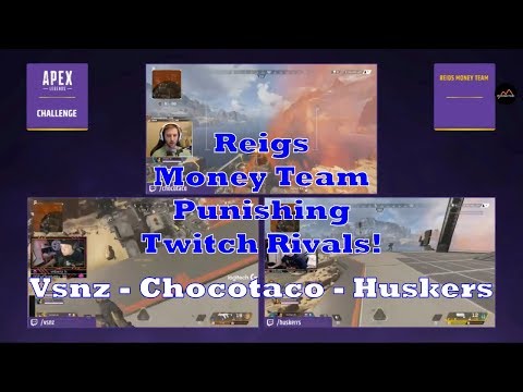 Apex Legends Twitch Rivals Tournament | Vsnz, Chocotaco, Huskerrs Last Hour Highlights 02122019