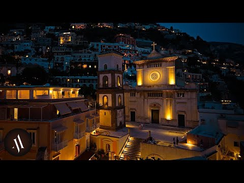 Positano, Italy | City Ambience at Night | 4K Binaural