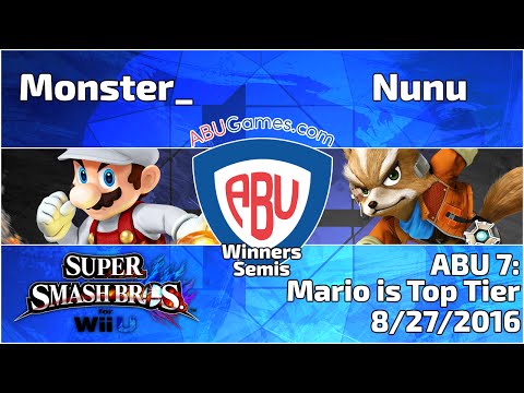 ABU Monthly 7: Monster_ (Mario) vs. Nunu (Fox) - Smash 4 Singles Winners Semis