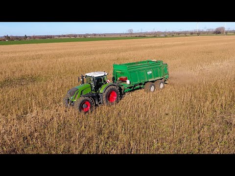 Kalk streuen / Jeromin Agrar / Fendt, Tebbe, Claas  [4K]