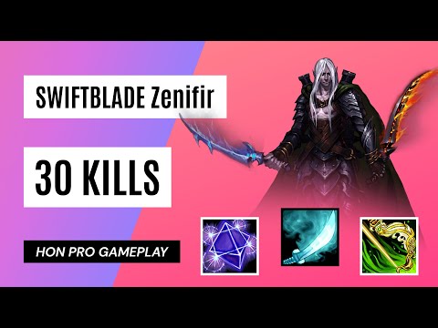HON SWIFTBLADE Zenifir the Dark Elf - 30 Kills - MVP