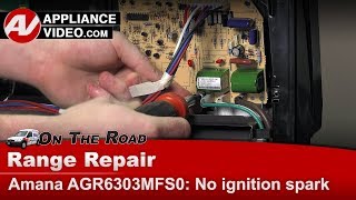 Amana Stove Repair - No Ignition Spark - DSI Board