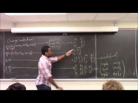 Math 1108-R08 Lecture 4 - The meaning of matrix multiplication; Matrix equations; Systems of eqs