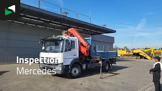 Dropside camion Mercedes-Benz Atego 1623 4X2 16tonner FASSI F135.2.22 E Crane Kran Remote cont | Imagine 4 - Autoline