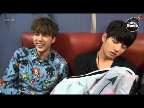[BANGTAN BOMB] Sleeping Baby bothered with Jin - BTS (방탄소년단)